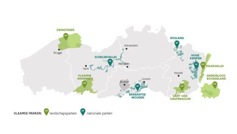 Map Flemish parks